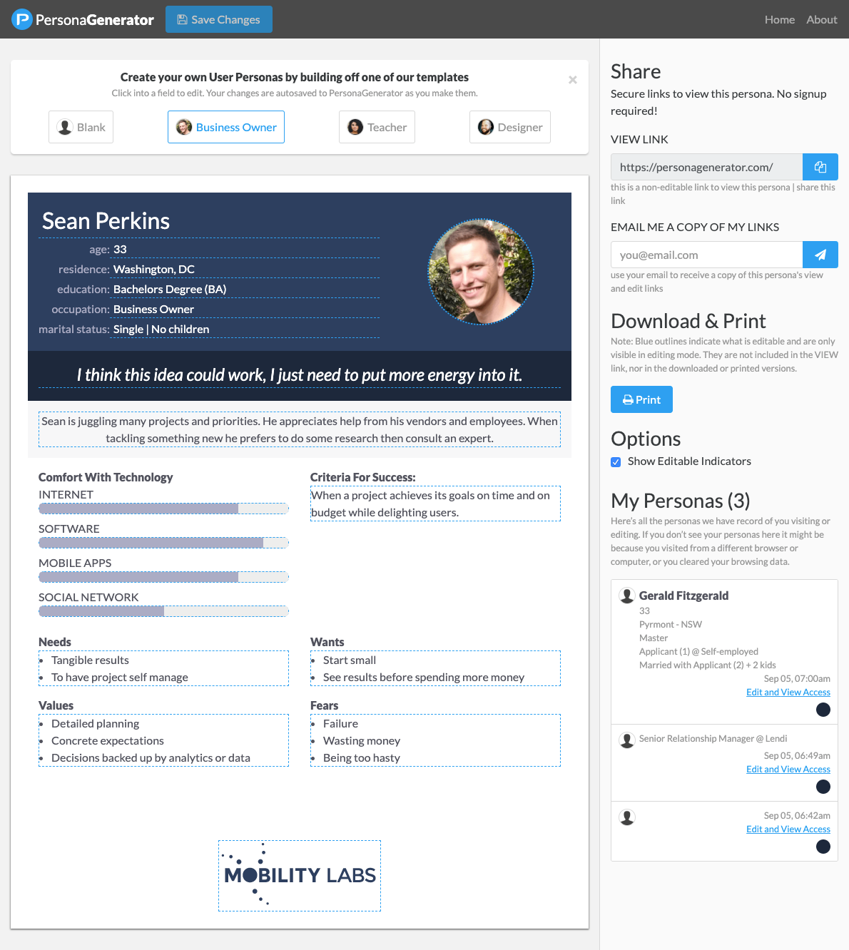 PersonaGenerator gallery image