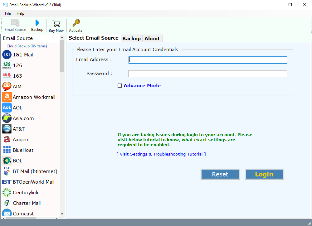 Software di backup e -mail media 3
