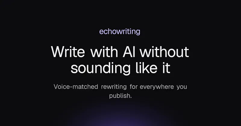 Echowriting screenshot 2