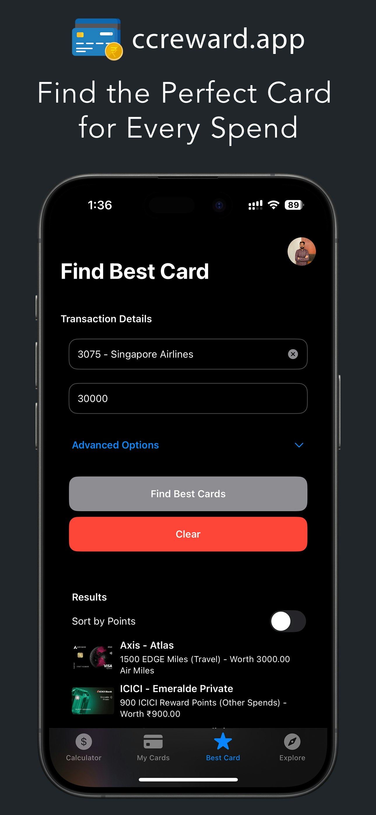 ccreward.app - Vergelijk, bereken en kies de beste kaart voor elke uitgaven media 2