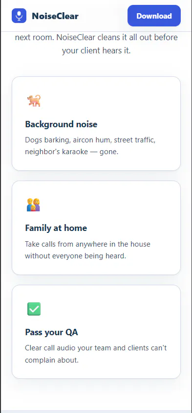 Free noise cancellation for your calls gallery image