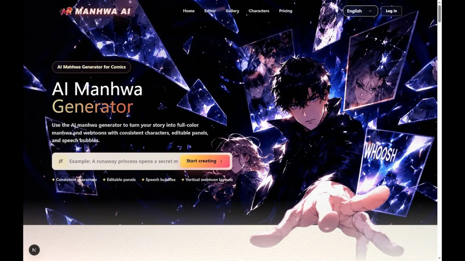 Manhwa AI screenshot 1 (video preview)