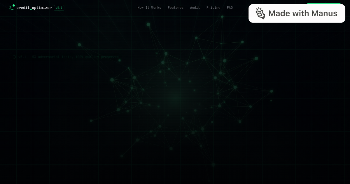 Credit Optimizer for Manus AI media 1