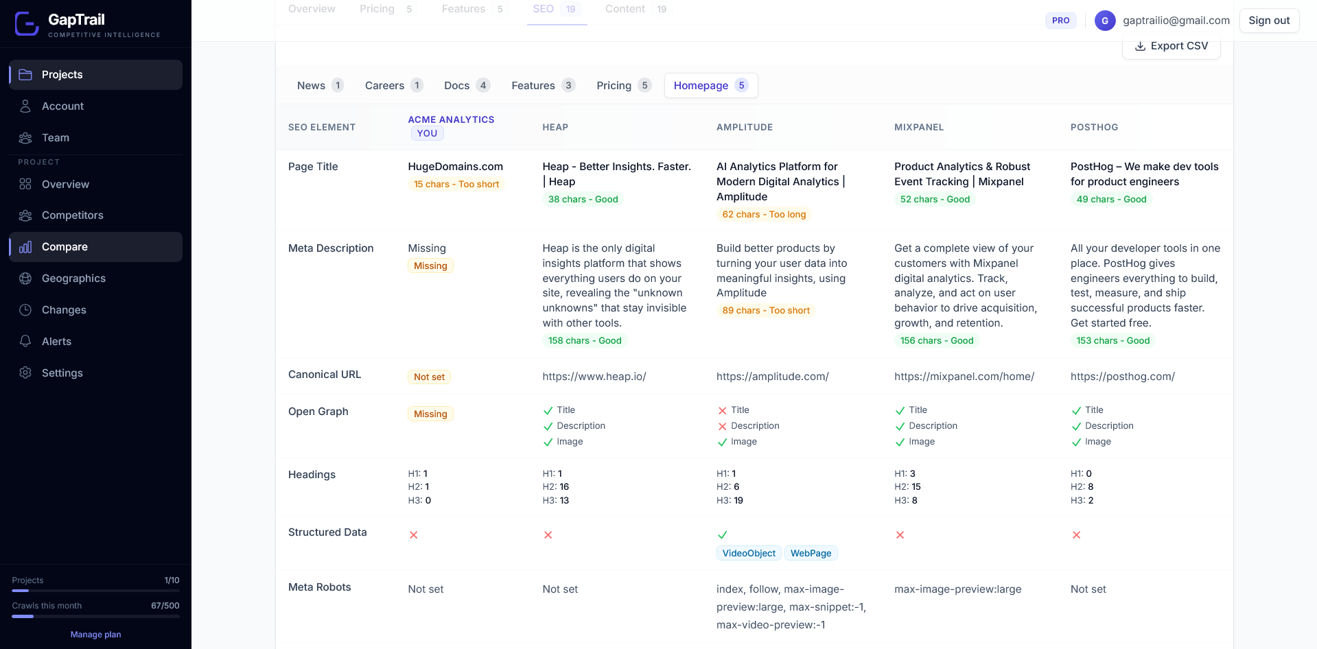 GapTrail gallery image