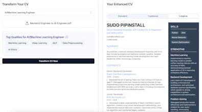 CV Transformer gallery image