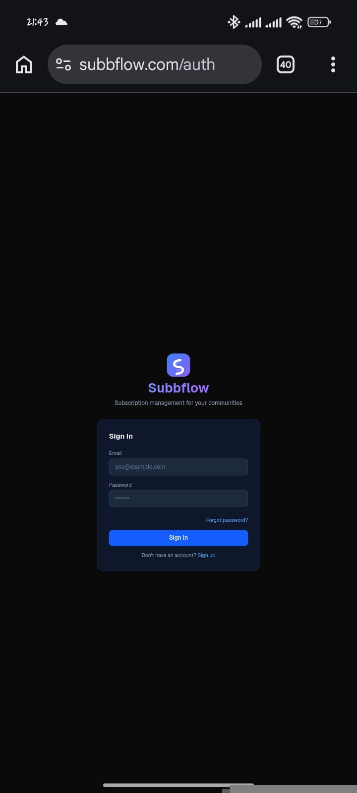 Subbflow gallery image