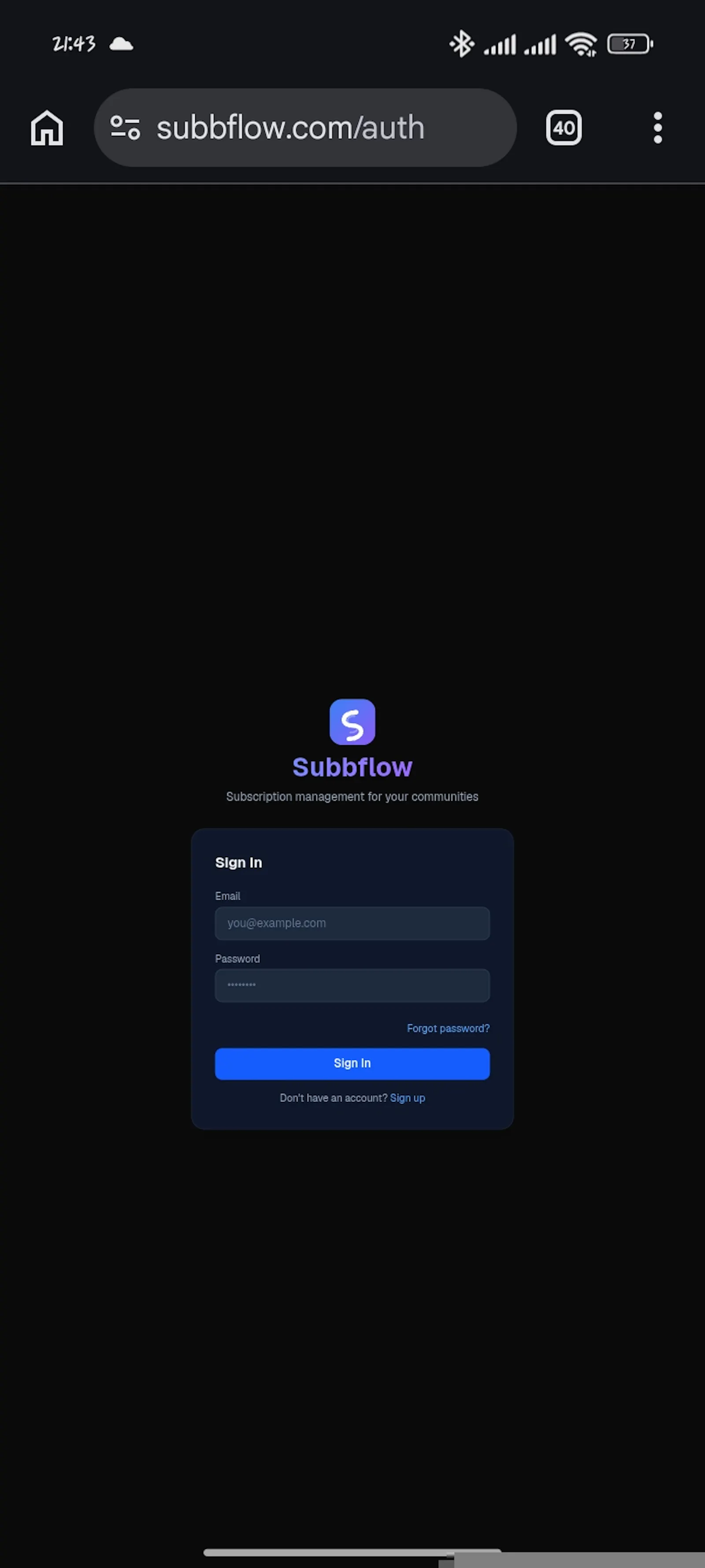 Subbflow screenshot 2