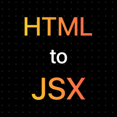 HTML to JSX logo