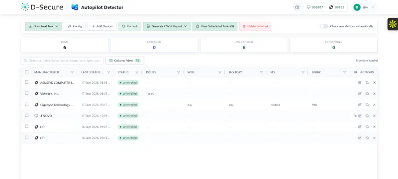 D-Secure Autopilot Detection screenshot 2