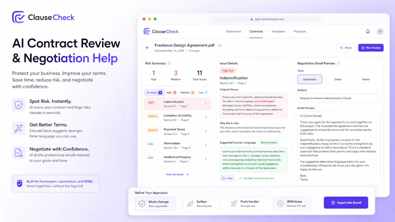 ClauseCheck screenshot 3