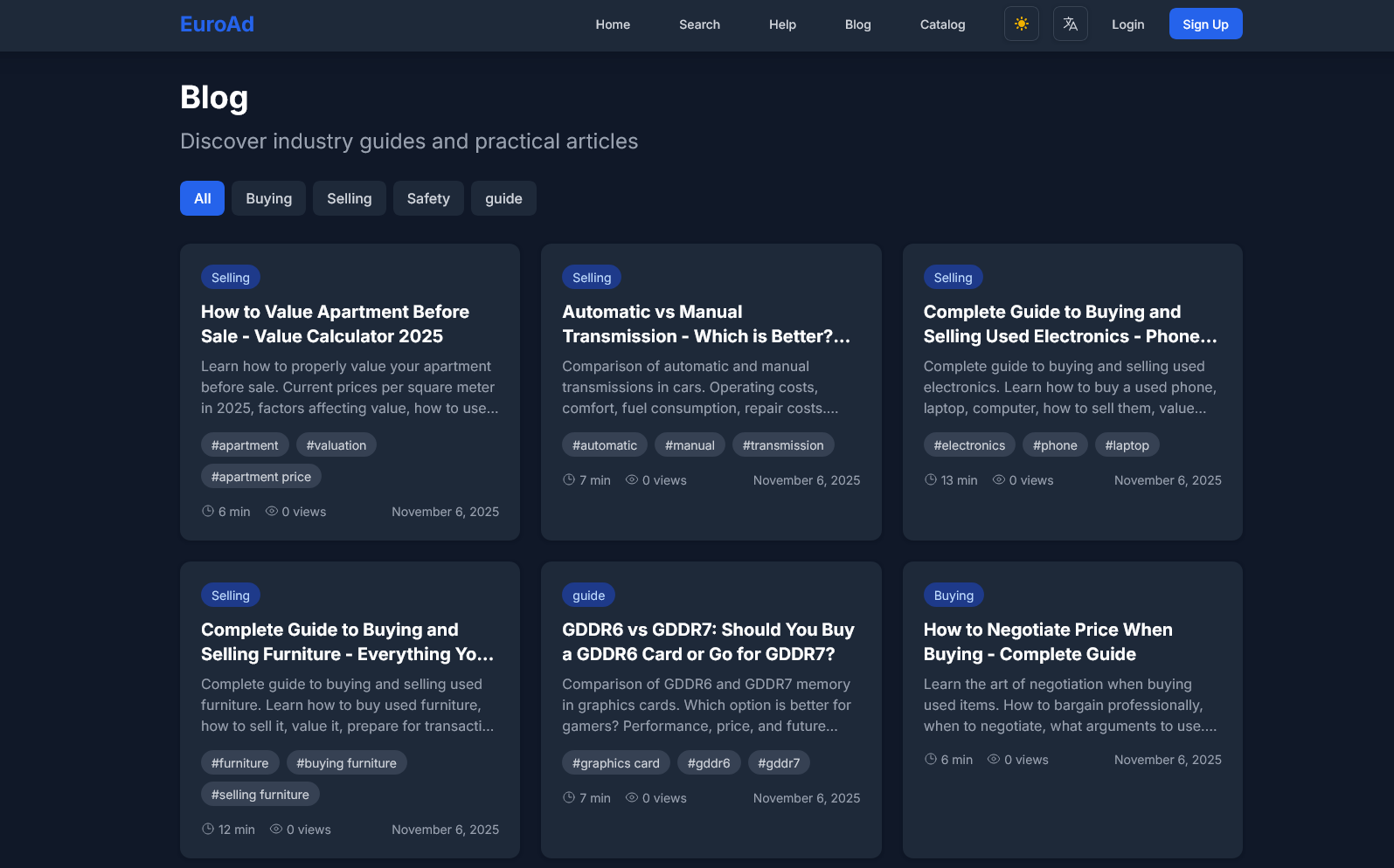 EuroAd - Screenshot 3 showing product features and functionality