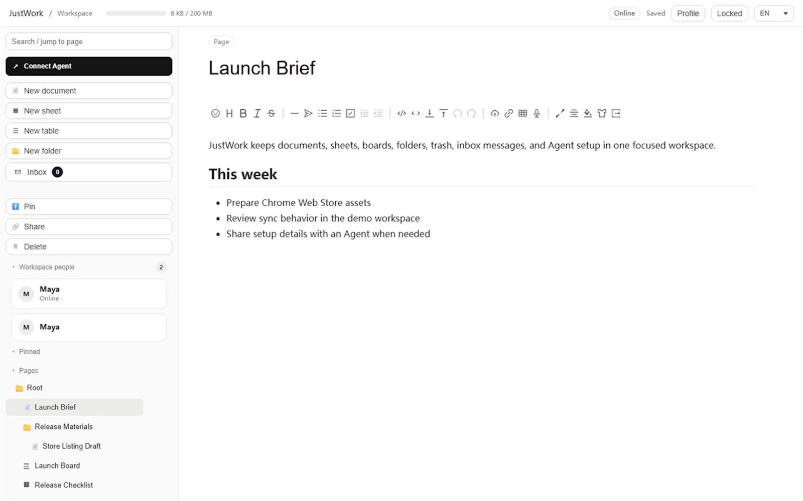 JustWork screenshot 3