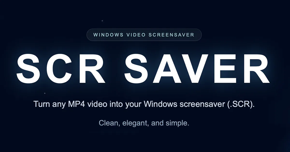 SCR SAVER のプロダクトバナー