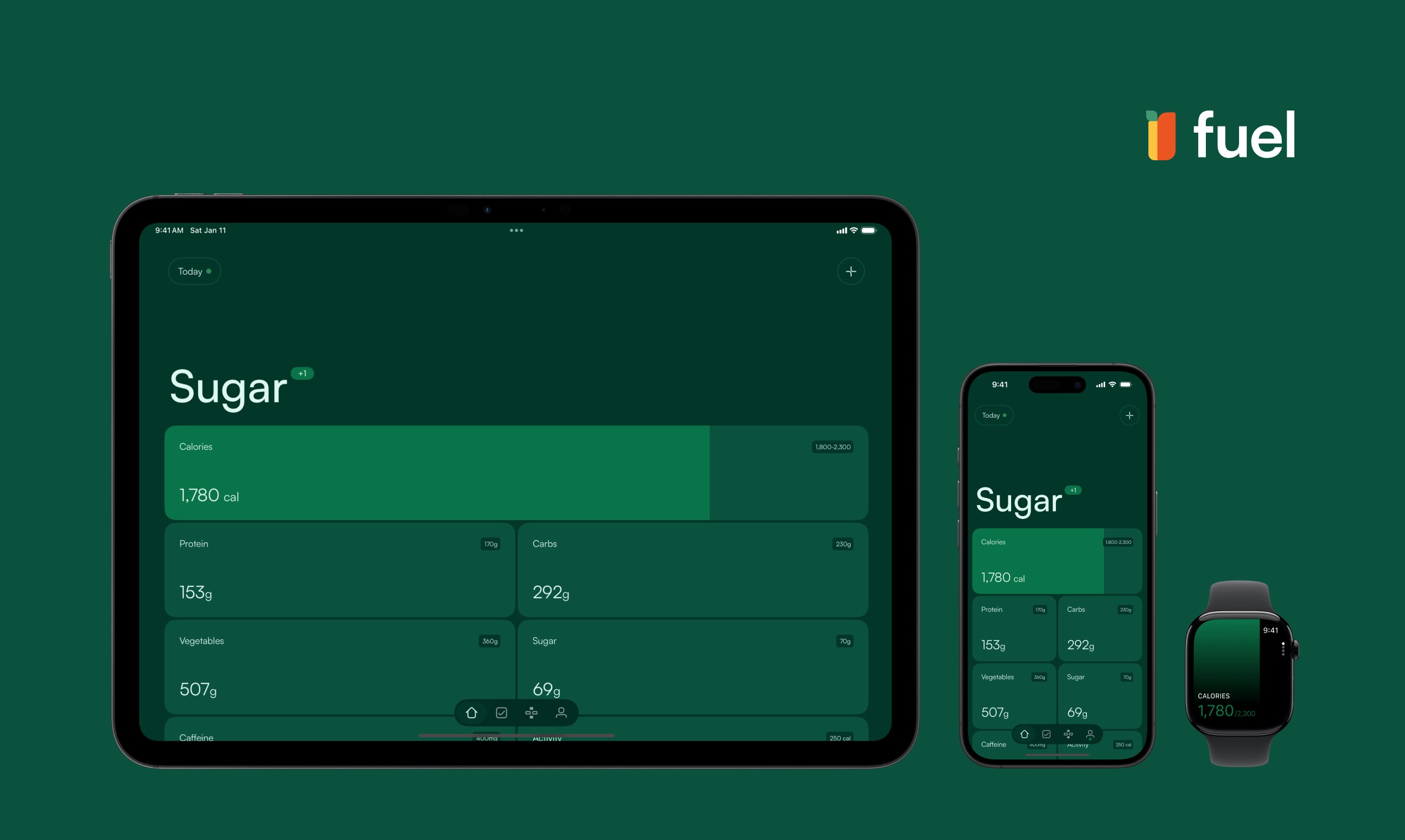 وسائط وقود - تتبع السعرات الحرارية الحديثة 9