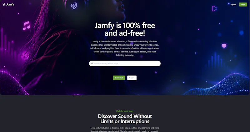 Jamfy screenshot 1