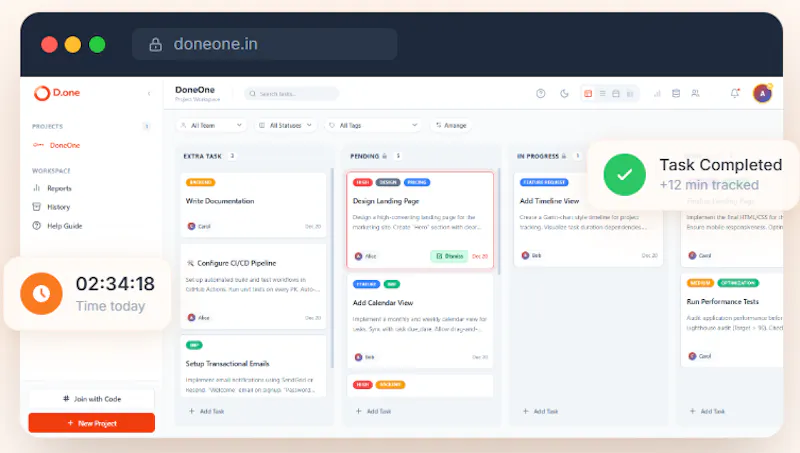 DoneOne screenshot 1