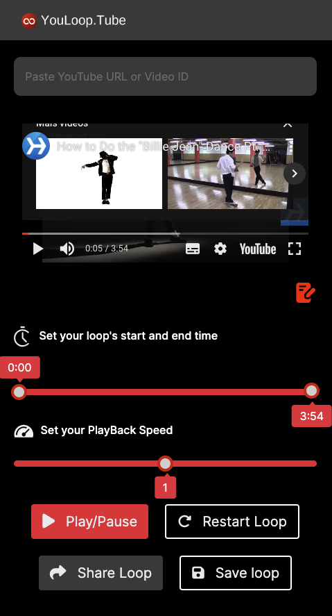 Infinitelooper - Повторите видео на YouTube медиа 2