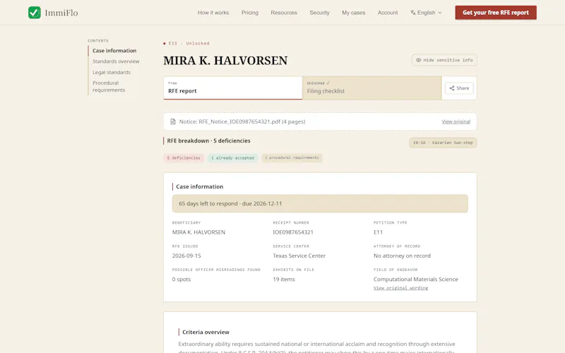 ImmiFlo screenshot 2