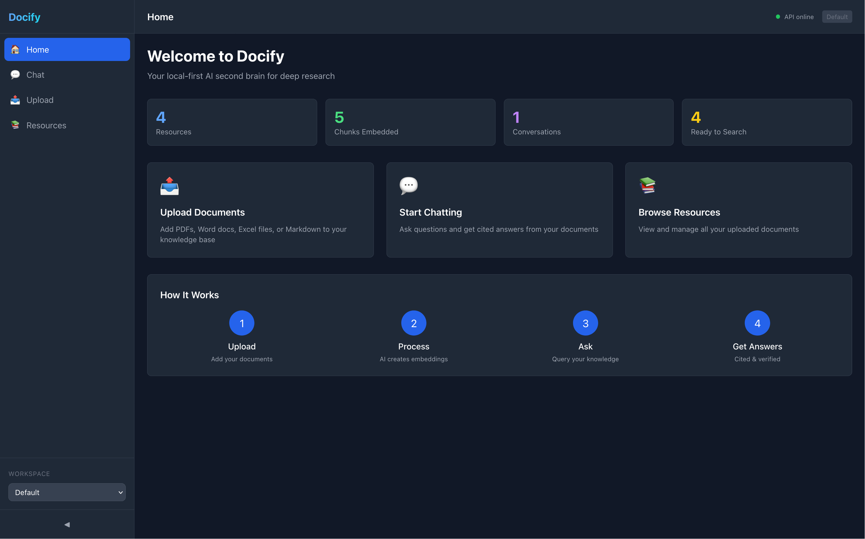 Docify - Main product screenshot demonstrating key features and user interface