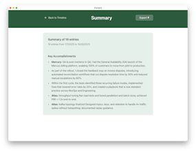 Forvard: Career Achievement Tracking App gallery image