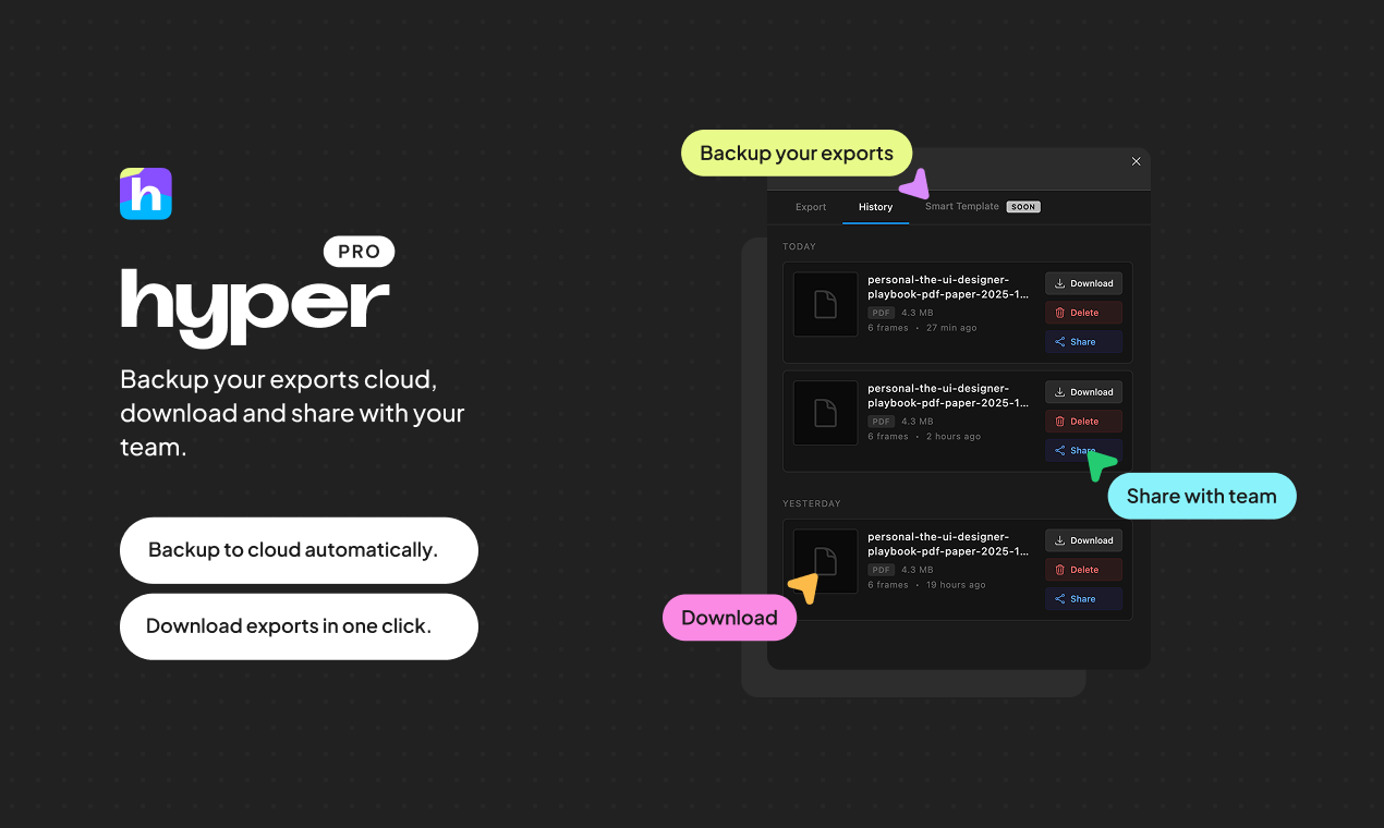 Hyper – Export PDF & PPTX for Figma gallery image
