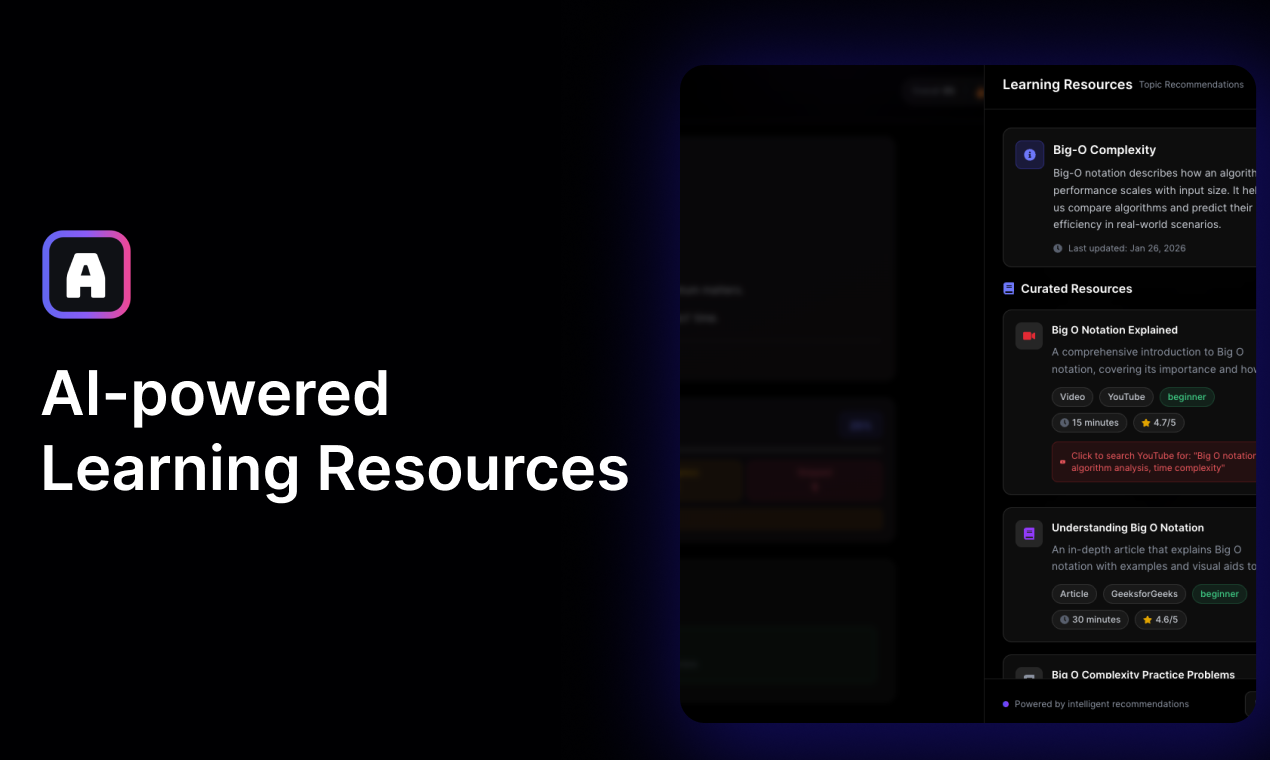 AlgoHabit - Screenshot 2 showing product features and functionality