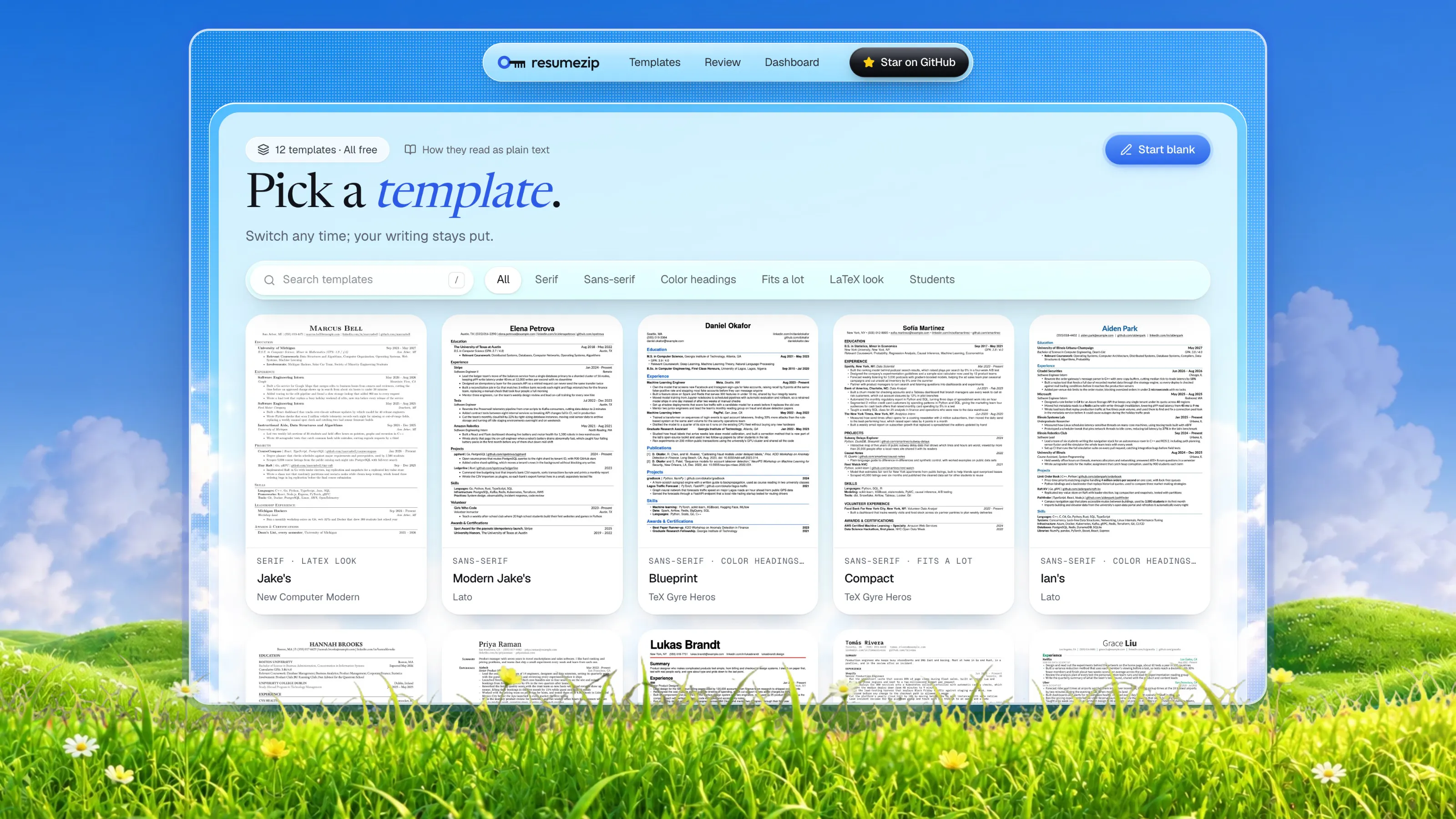 resumezip gallery image