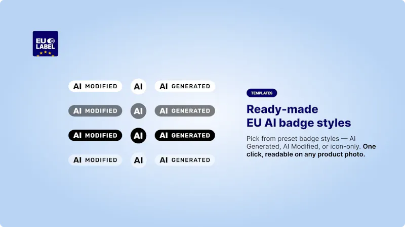 EU AI Label for AI Act (Article 50)  screenshot 5