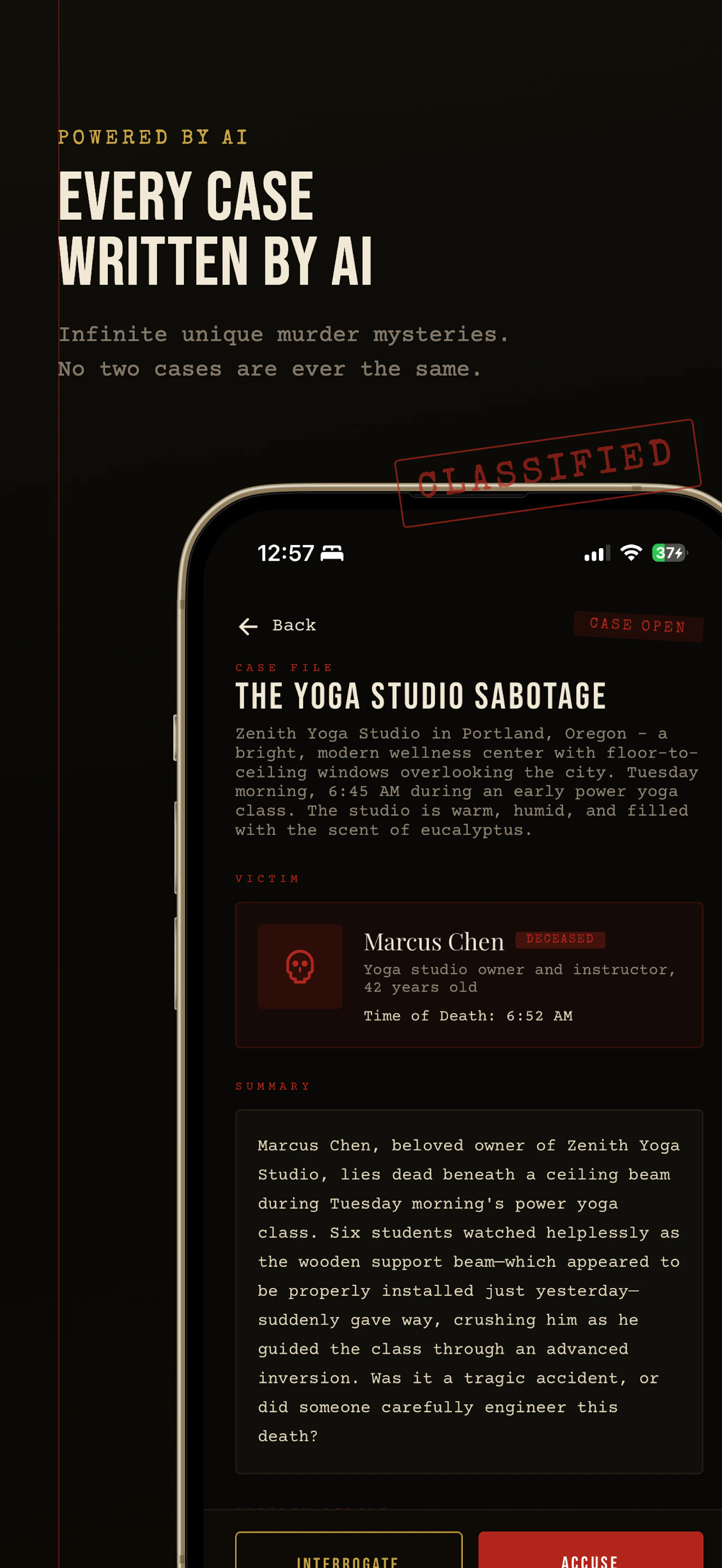 Dossier — Solve Unique Murder Mysteries screenshot 2