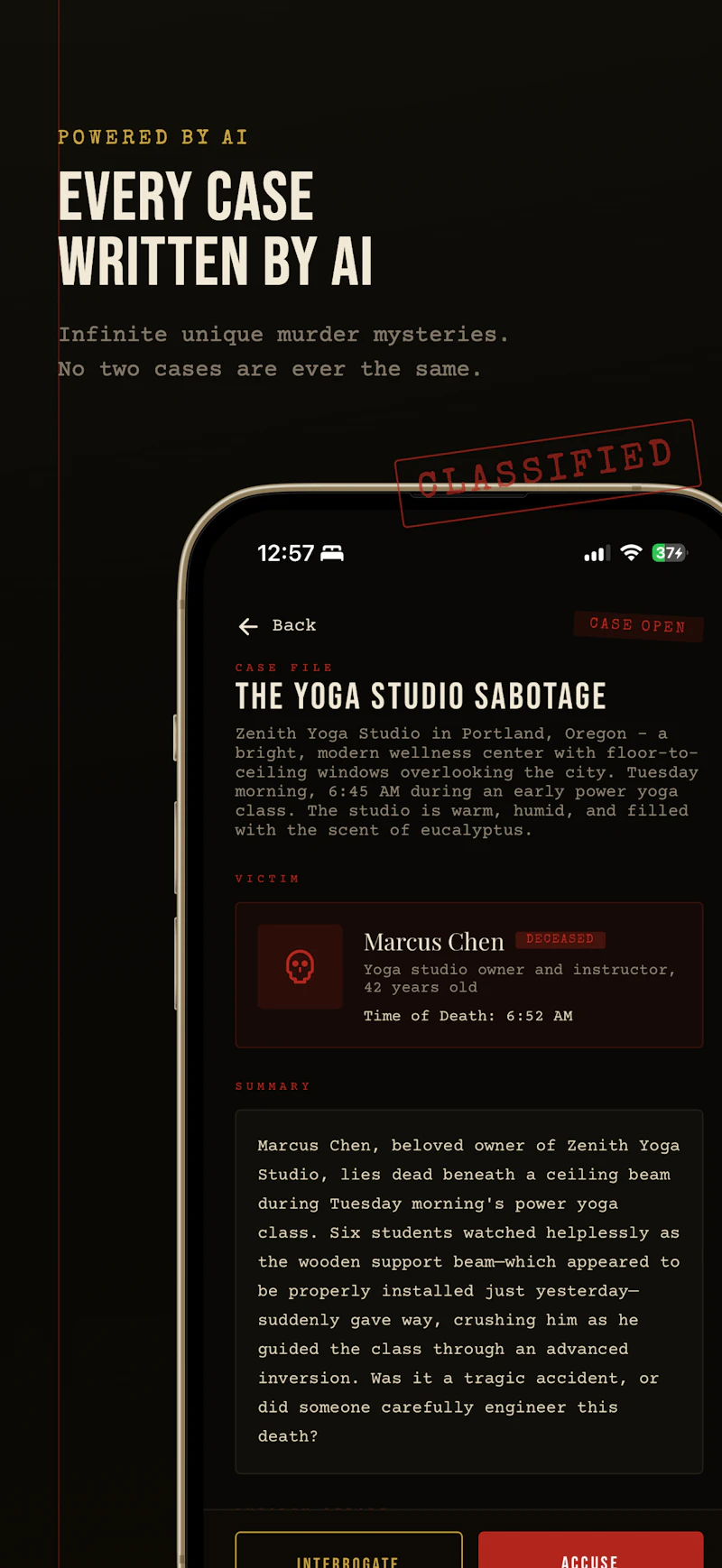 Dossier — Solve Unique Murder Mysteries screenshot 2