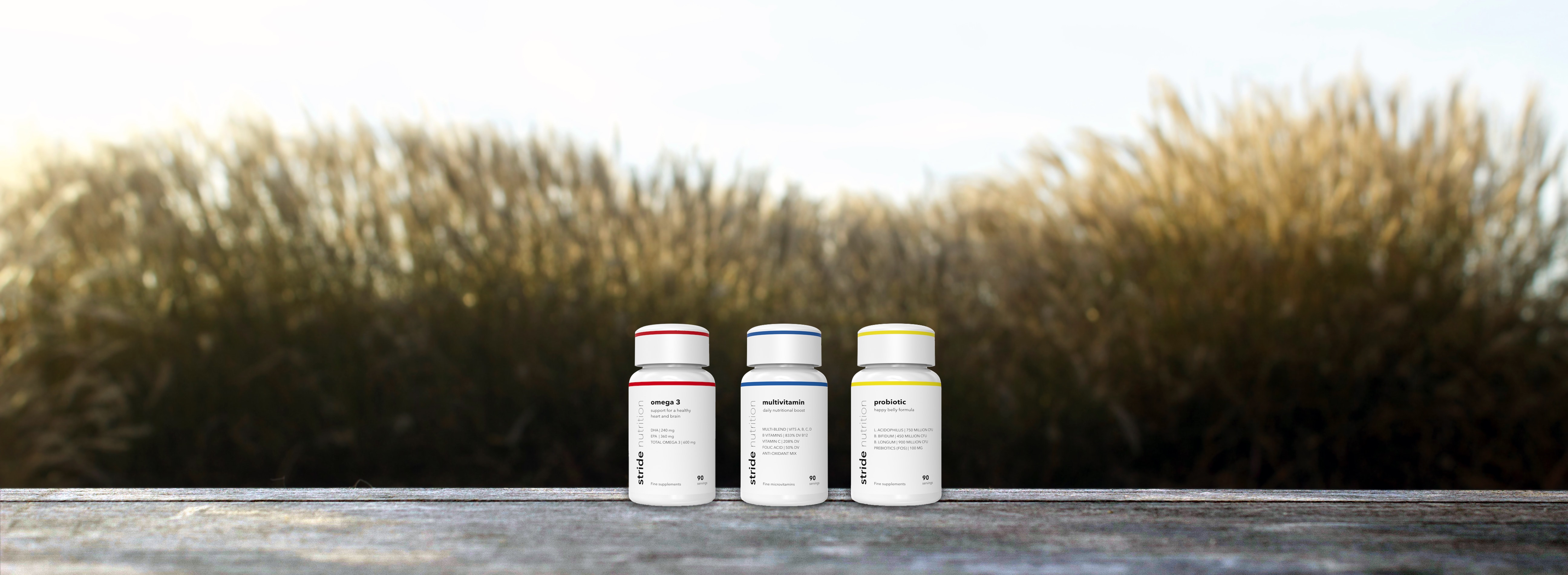 Stride Nutrition - Fine supplements delivered in smart bottles