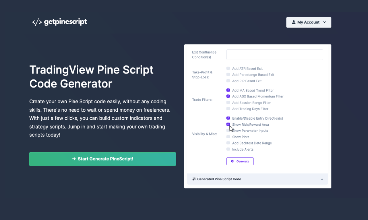 GetPinescript TradingView Code Gerator media 1