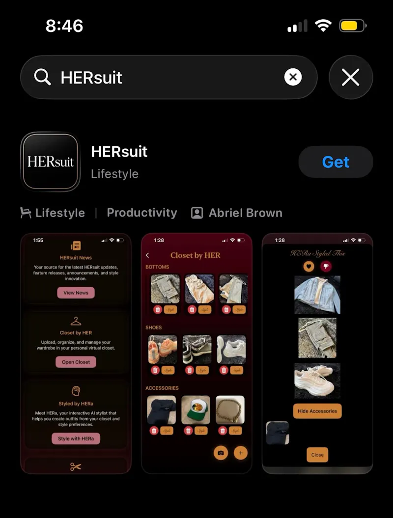 HERsuit screenshot 1