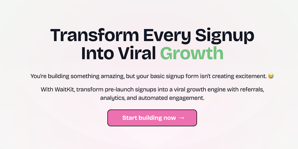 WaitKit - Waitlist with Referrals