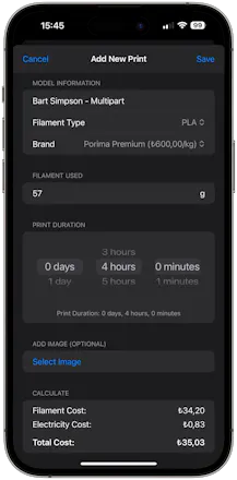 PrintMate: 3D Print Cost Calculator gallery image