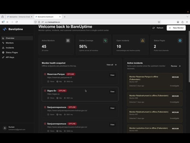 BareUptime gallery image