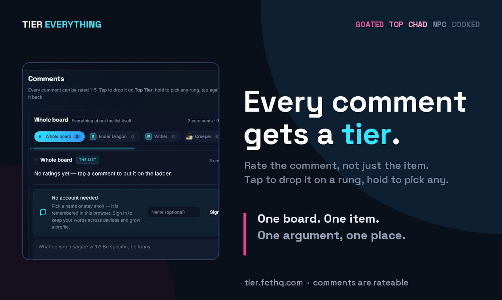 TIER EVERYTHING screenshot 1