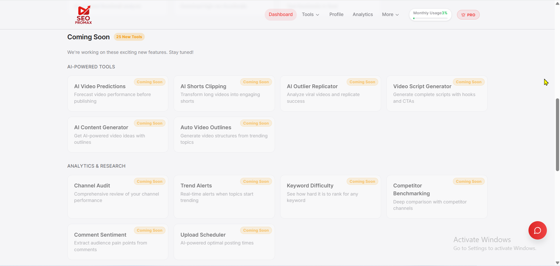 SEOPromax - Screenshot 3 showing product features and functionality