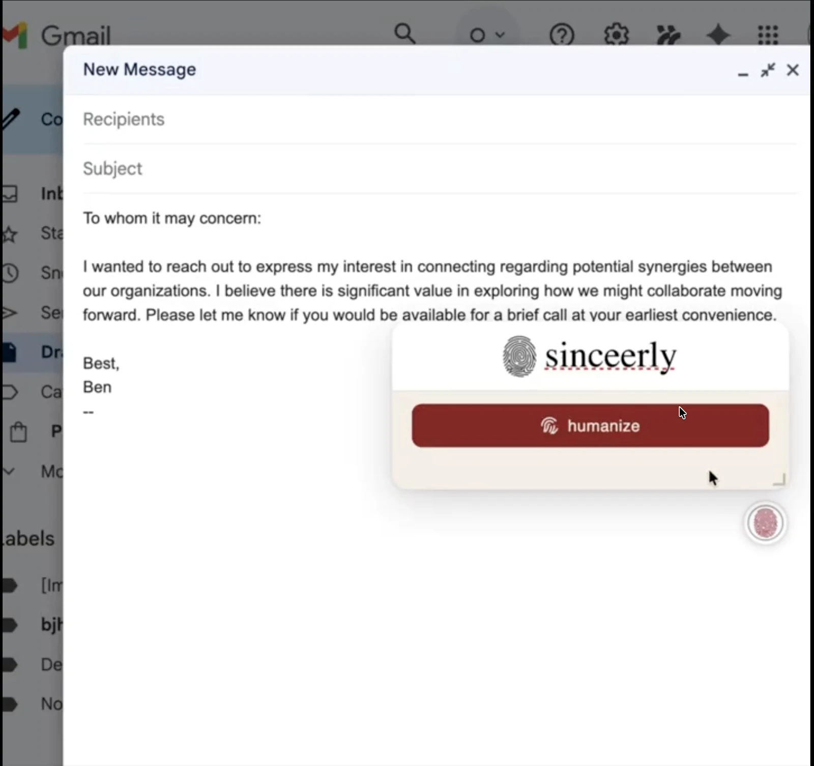 Sinceerly screenshot 4