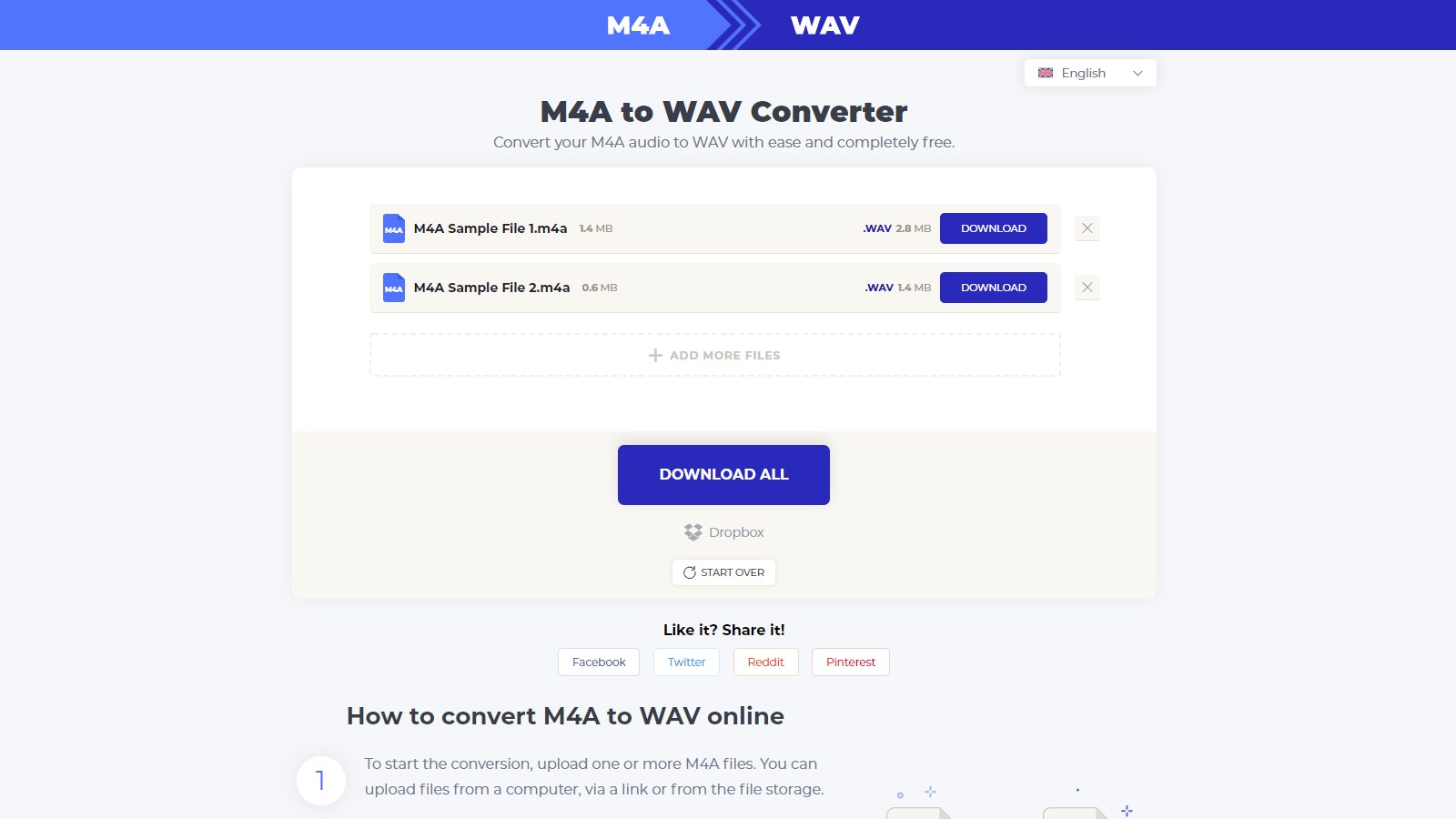 M4A to WAV Converter gallery image