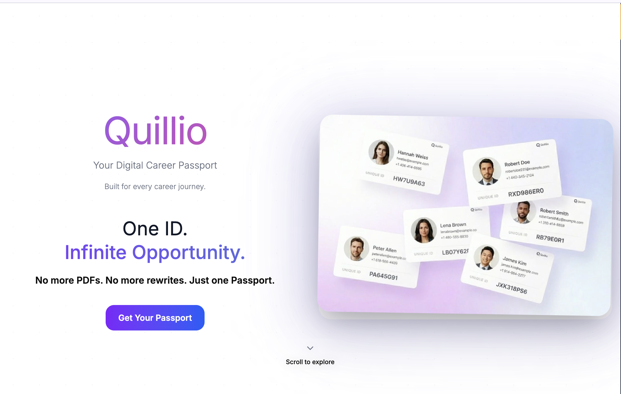 Quillio Career Passport