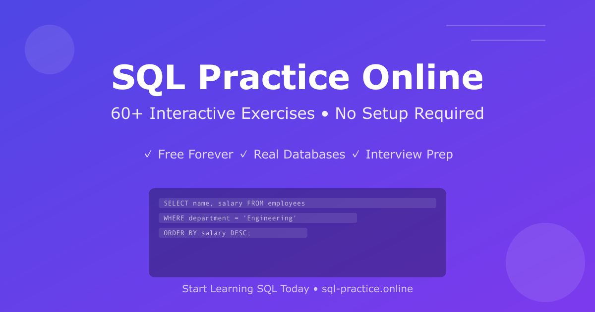 SQL Practice Online gallery image