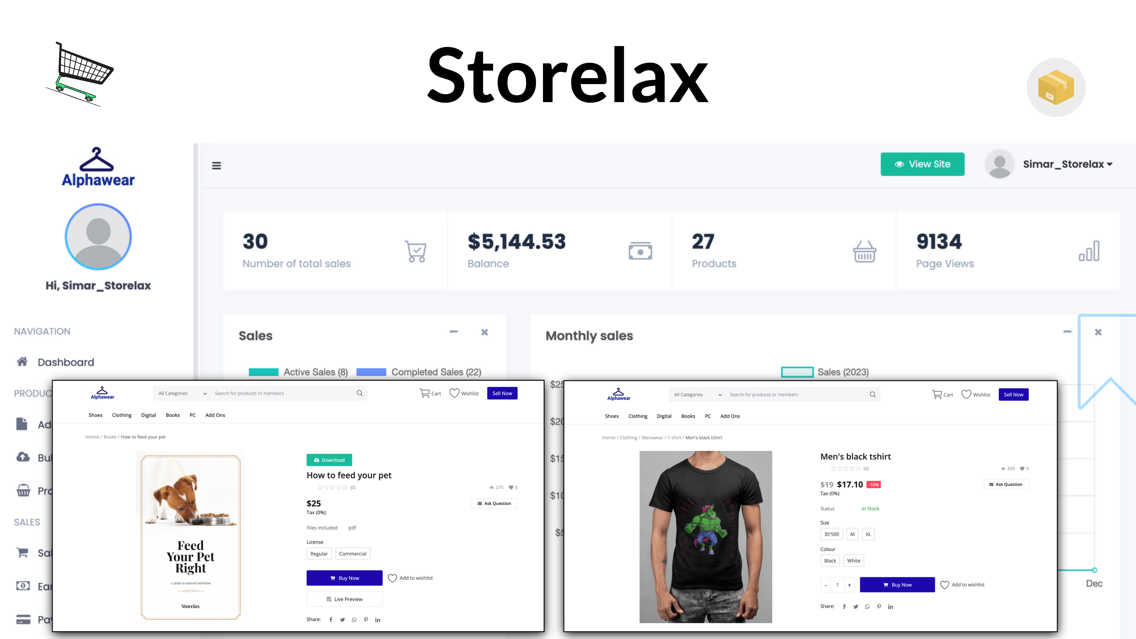 Storelax - 몇 분 안에 온라인 상점을 만듭니다 미디어 1