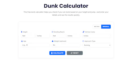 Dunk Calculator gallery image