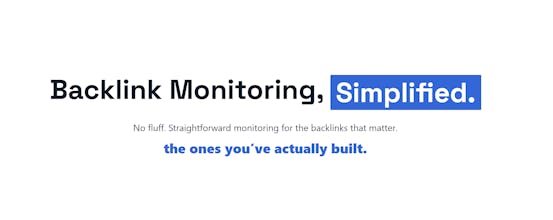 Backlink Monitoring Tool gallery image