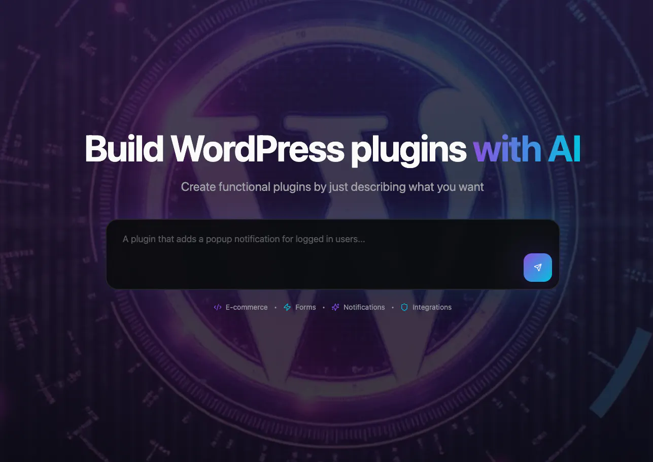 BuildMyPlugin gallery image