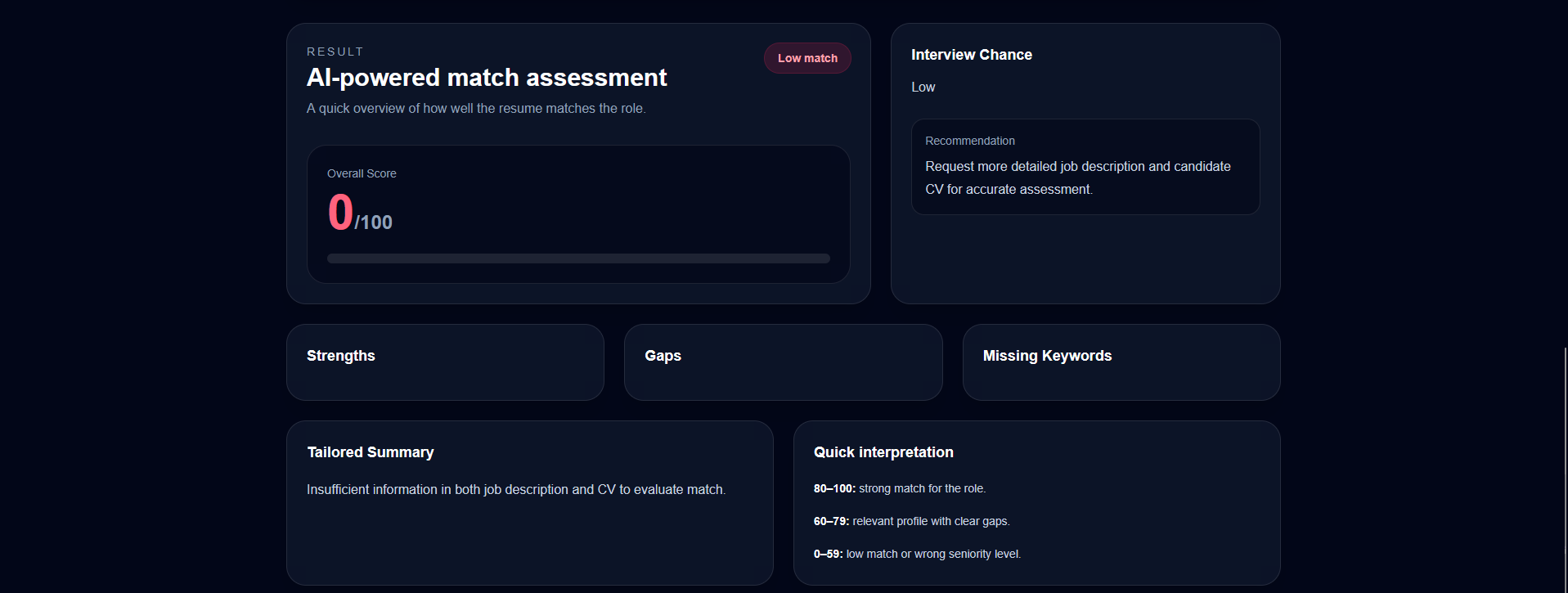 CV Matcher gallery image