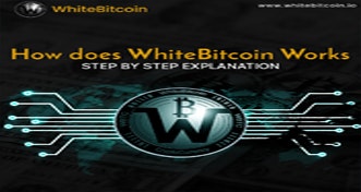White Bitcoin Cryptocurrency