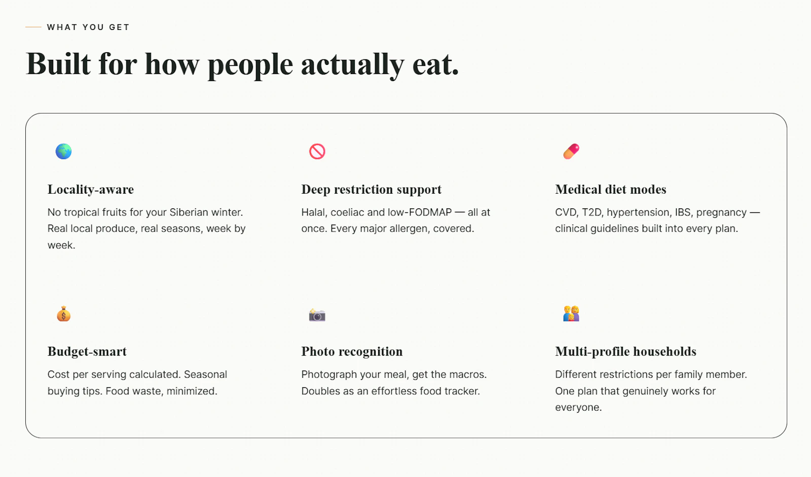Meal plans that know where you live screenshot 3
