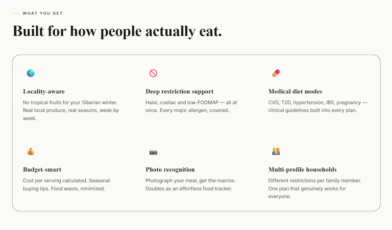 Meal plans that know where you live screenshot 3